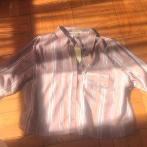 long sleeved button up, collard blouse